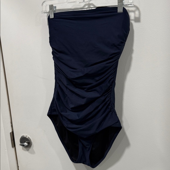 J. Crew Long-torso ruched bandeau one-piece - Picture 6 of 10